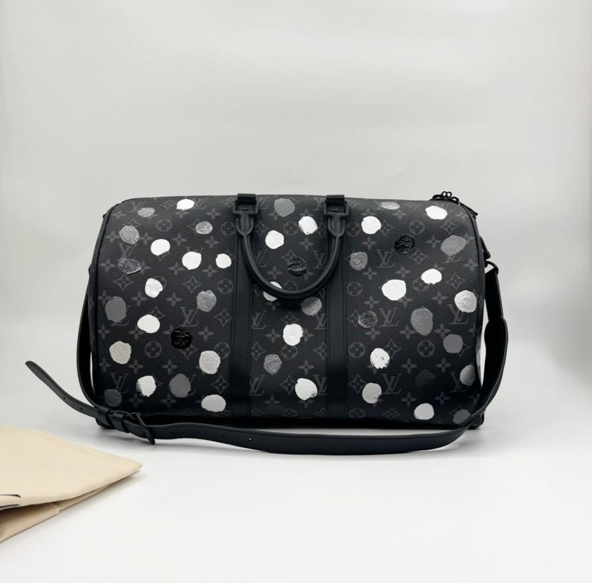 louis vuitton 草間彌生聯名款Keepall45旅行袋