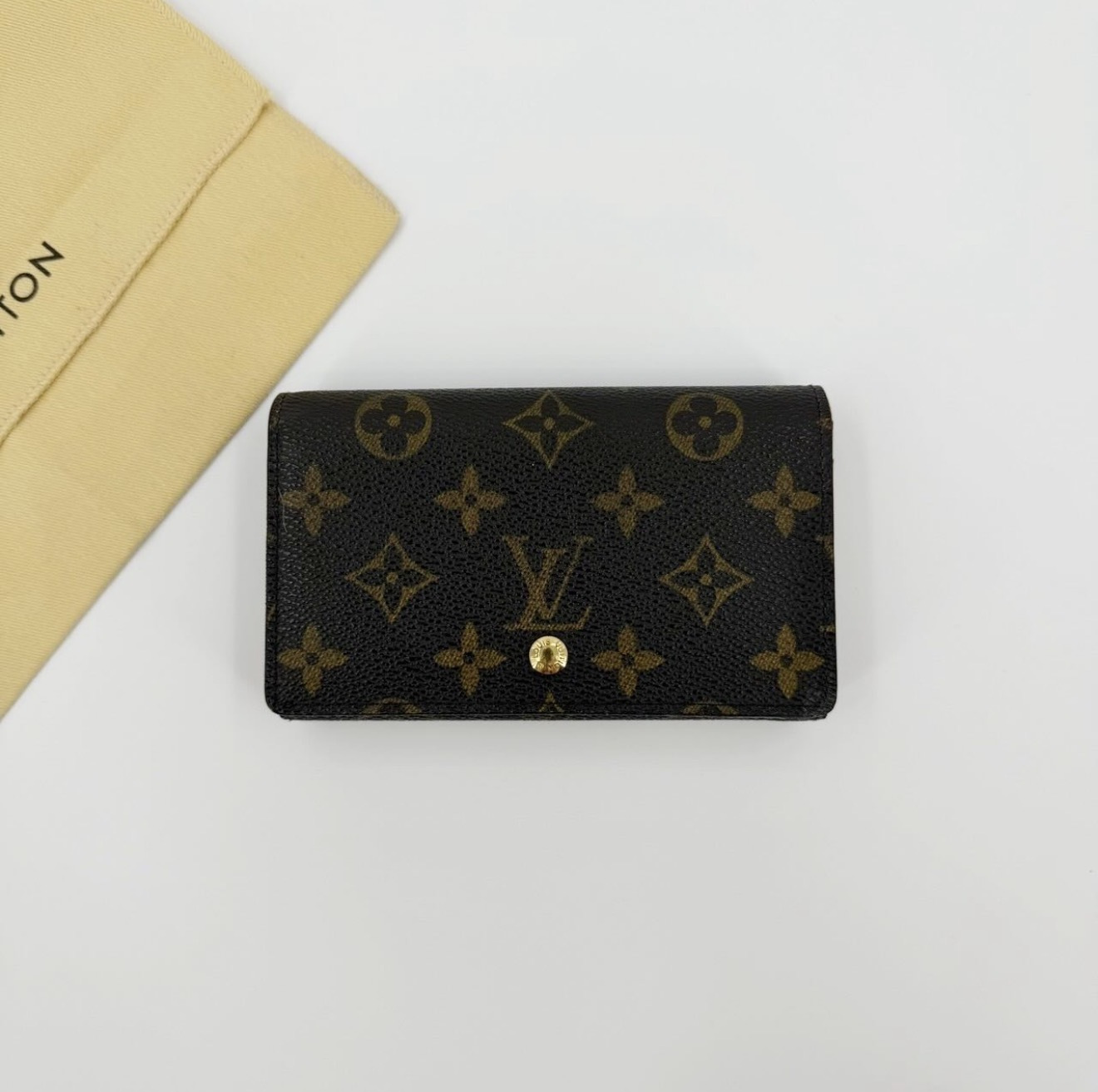 louis vuitton老花二折中夾